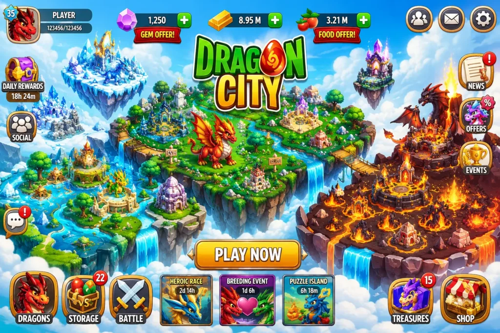 Dragon city Mod apk Overview