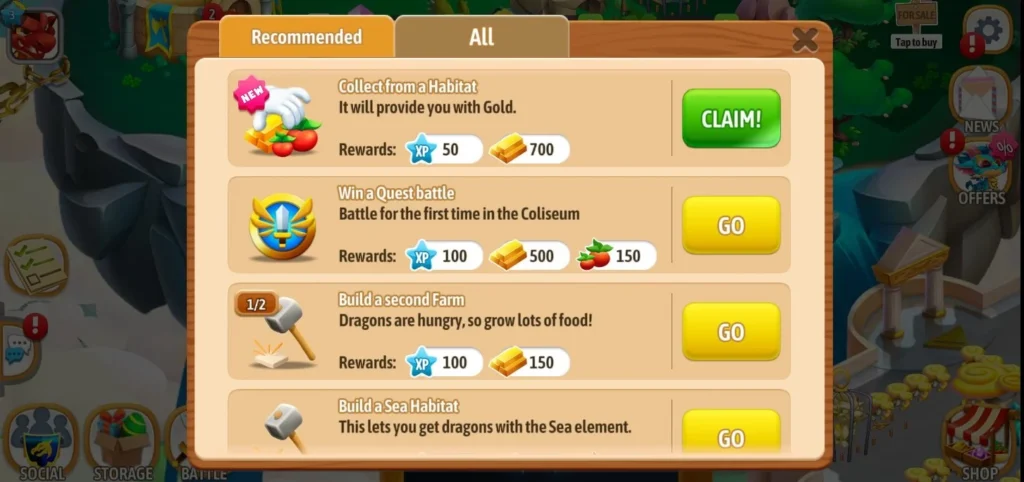 dragon city rewards claim 